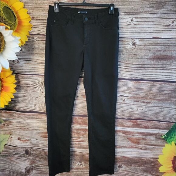 "Lee" Woman's jeans Size: 32/36 waist easy fit black Pre-owned - Picture 1 of 4